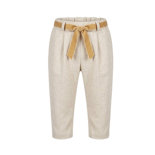J.o Milano Pantaloni Beige Con Cintura In Vita 2664M3/2 Per Neonata