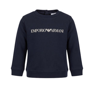 Armani Logo Sweatshirt 8NHMR6 Baby