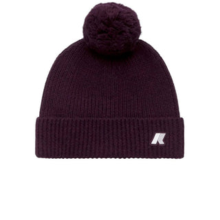 k-Way Cappello in lana con pompon e logo  K3113DW