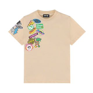 Barrow T-shirt Beige In Jersey Con Stampa S6BKJUTH073-092