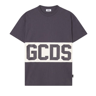 GCDS T-shirt Grigia A Maniche Corte Con Logo Z0MLQC140J101/977A Unisex