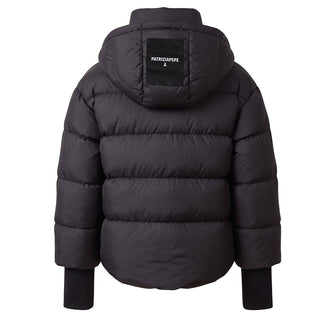 Patrizia Pepe Giubbino Trapuntato Nero Con Cappuccio 7O0056/C0230-K103 Per Bambina