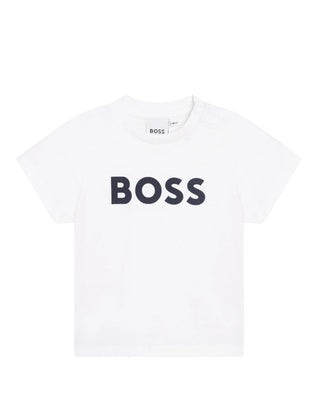 Hugo Boss T-shirt con logo sul davanti J05P12