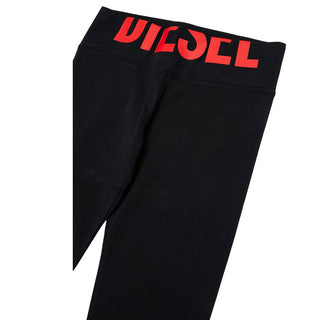 Diesel Leggings Neri Con Logo J02660-KYA0L-K900 Per Bambina
