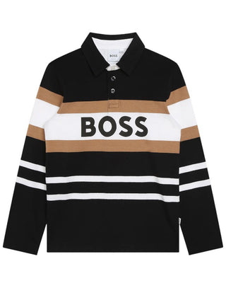Hugo Boss Polo a maniche lunghe con logo J25O96