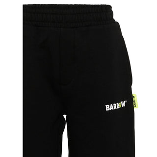 Barrow Pantaloni Jogger Neri Con Logo F6BKJUFP013-110 Per Bambini
