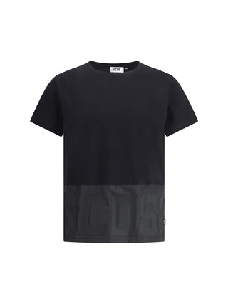 GCDS T-shirt nera a maniche corte con logo B1XM2316JG8