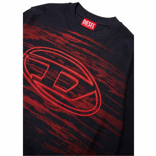 Diesel Felpa Nera Con Stampa J02984-KYA2P-K910A Per Bambino