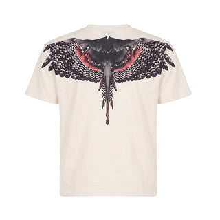 Marcelo Burlon T-shirt Avorio Con Stampa F6CMJBTH039-412 Per Bambini