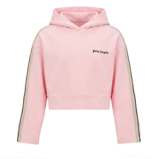 Palm Angels Felpa Cropped Rosa F6PAJGHS039/042 Per Bambina