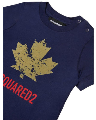 Dsquared2 T-shirt in jersey a maniche corte con stampa DQ3112 D00XM