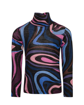 Emilio Pucci Lupetto con motivo Marmo PV8B60-Q0058