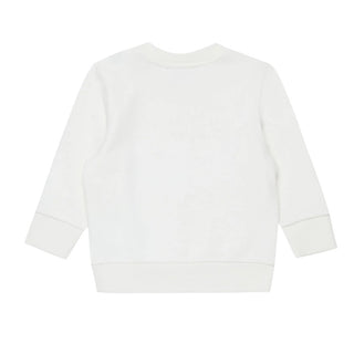 Diesel Felpa avorio girocollo con Oval D K00753-KYAVF-K141