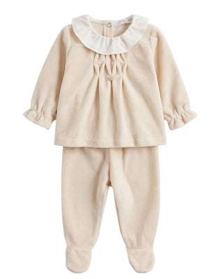 Coccodè Tutina due pezzi con punto smock C640560