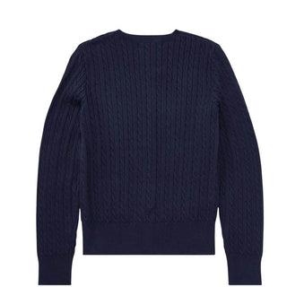 Polo Ralph Lauren Cardigan Blu A Trecce Per Bambina 312543047011