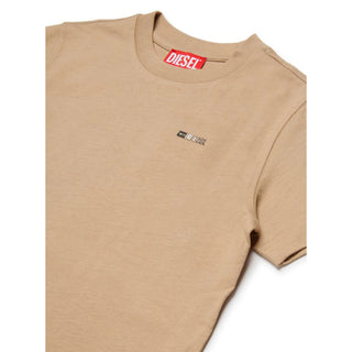 Diesel T-shirt cammello a maniche corte con logo J02771-0CATM-K726