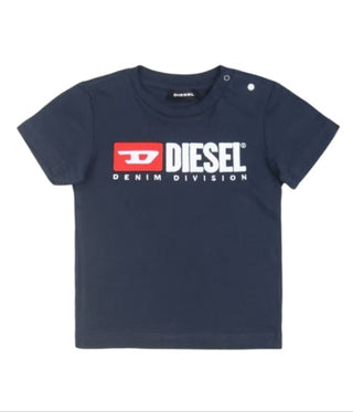 Diesel T-Shirt mit Rundhalsausschnitt und Logo vorne 00K1YW-00YI9