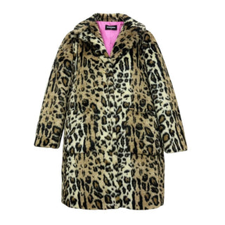 Dsquared2 Ecopelliccia animalier da ragazza DQ1171