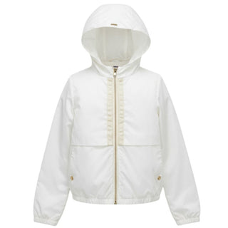 Herno Giubbino Antivento Bianco Da Bambina GI014G