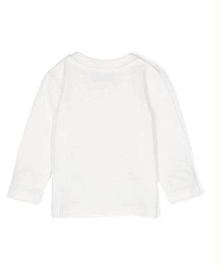 Moschino T-Shirt mit Rundhalsausschnitt und appliziertem Logo MRO00E