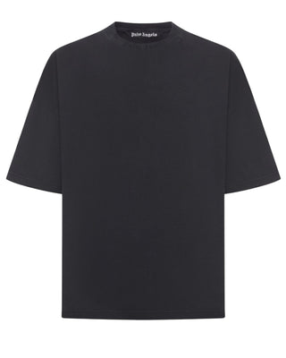Palm Angels T-shirt oversize nera con logo PMAA10HF25JER0011310