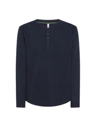 Sun68 Halbarm-T-Shirt mit Rundhalsausschnitt T43304