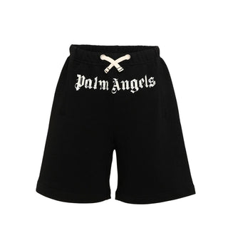 Palm Angels Bermuda Nero In Felpa Con Logo PBCI006S26FLE003/110