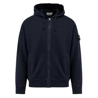 Stone Island Felpa blu navy con zip e cappuccio K2S156100067-V0020