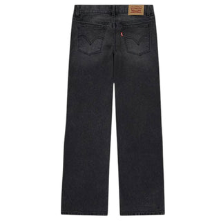 Levis Jeans Wide Leg A Vita Media In Denim Nero 3EG381-DCL Per Bambina