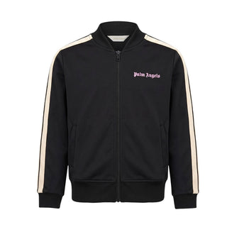 Palm Angels Felpa Track Nera Con Logo F6PAJGJK047/110 Per Bambina