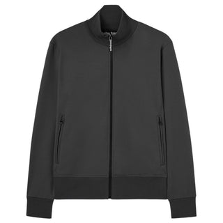 Palm Angels Felpa grigia Track con logo curved PMBD089F25FAB0020703