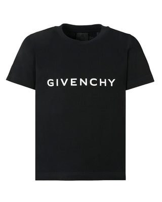 Givenchy T-shirt in jersey con logo frontale H30952