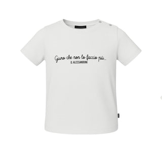 Daniele Alessandrini T-shirt Bianca A Maniche Corte Per Neonato 1296M00364B