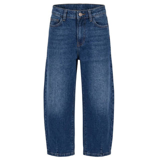 Palm Angels Jeans Relaxed Fit In Denim Blu F6PAJGDP070/126 Per Bambini