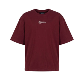 Disclaimer T-shirt Oversize Bordeaux Con Stampa 26IDK59127B Per Bambino
