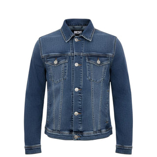 Diesel Giubbino Jeans Con Patch Logo J00057-KXBCA