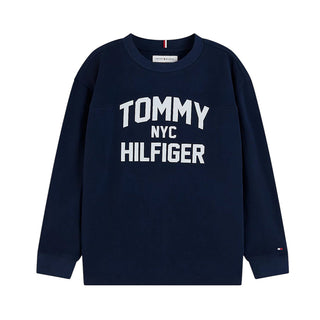 Tommy Hilfiger T-shirt Blu Navy A Maniche Lunghe KB0KB10642-C1GJ Per Bambino