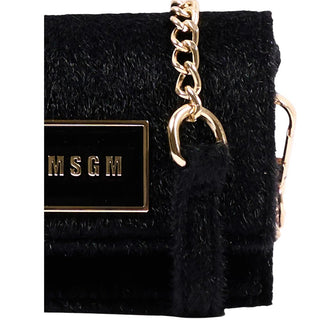 MSGM Borse Nera Peluche F6MSJGBA179/110 Per Bambina