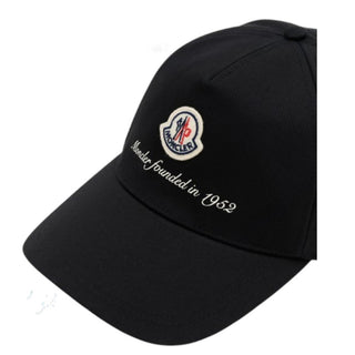 Moncler Cappello Con Visiera Nero In Gabrdine J10913B00002-999