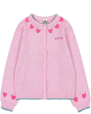Bonton Cardigan rosa da bambina MTF100025A022
