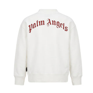 Palm Angels Felpa Avorio Con Logo F6PAJBSW140/412 Per Bambini