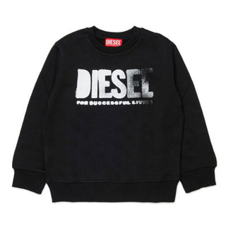 Diesel Felpa girocollo nera con logo J02619-0GEAD-K900