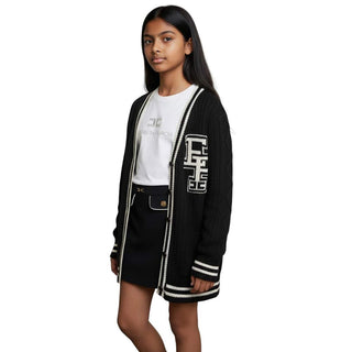 Elisabetta Franchi Cardigan sweater with logo EFMA142.C