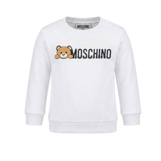 Moschino Crewneck Sweatshirt with Logo and Symbol MOF04Q