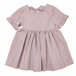 Maperò Abito In Cotone Con Fantasia Vichy M33233J
