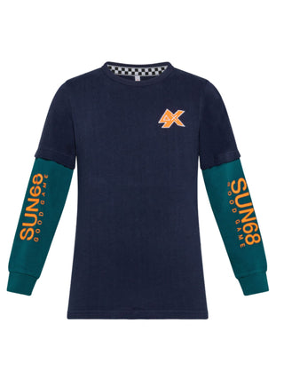 Sun68 T-Shirt mit Logo T42332