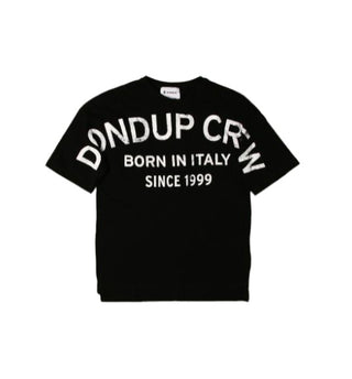 Dondup T-Shirt mit Rundhalsausschnitt und Logo vorne BS147-JY0003B