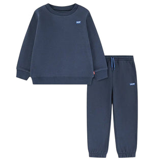 Levis Tuta Blu In Cotone Con Logo 9EP012-UF3Per Bambini