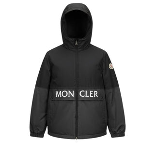 Moncler Giubbino Antivento Nero Joly Con Logo J19541A00064