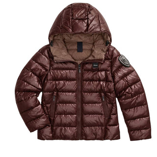Blauer Giubbino Trapuntato Marrone Mogano A Righe 26WBLGC02295-592BW Caroll Jr Per Bambina